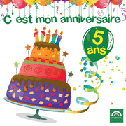 C'est mon anniversaire : J'ai 5 ans