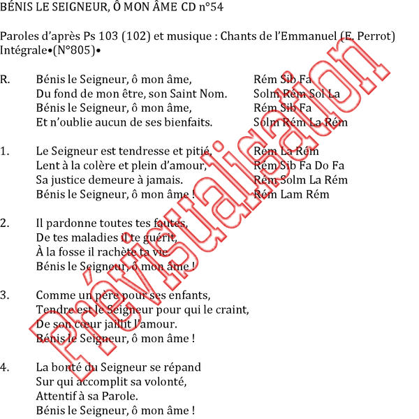 Benis Le Seigneur O Mon Ame A Communaute De L Emmanuel Ref P000145 Produit Original Editions Emmanuel 08 05 5 48 Eur