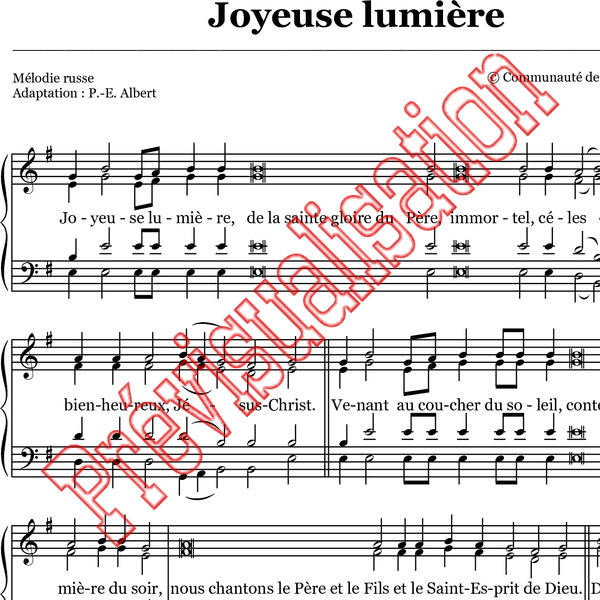 Joyeuse Lumiere Traditionnel Ref P001478 Produit Original Beatitudes Musique Beat0254 1 70 Eur