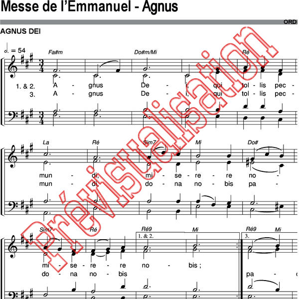 Messe De L Emmanuel Agnus Communaute De L Emmanuel Ref P001662 Produit Original Editions Emmanuel 14 26 07 2 88 Eur