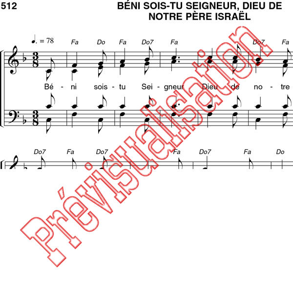 Beni Sois Tu Seigneur Dieu De Notre Pere Israel Communaute De L Emmanuel Ref P001915 Produit Original Editions Emmanuel 05 12 1 80 Eur