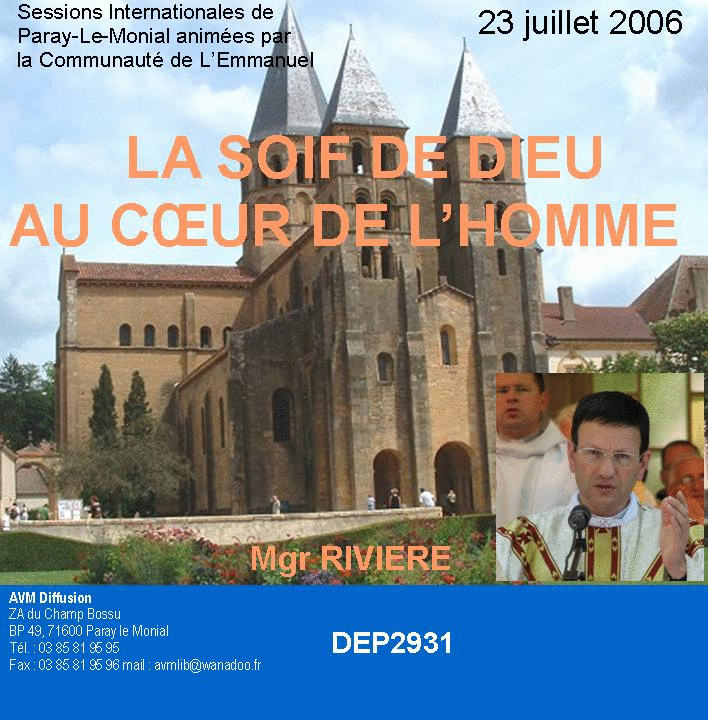 La soif de Dieu au coeur de l'Homme - Cliquez sur l'Image pour la Fermer