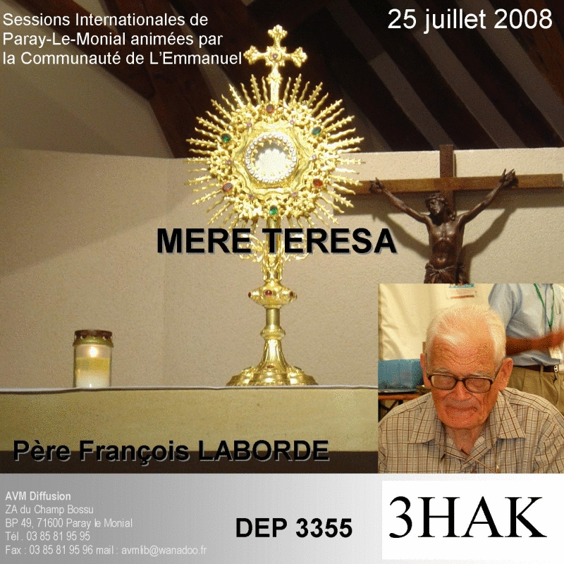 Mre Teresa et l'adoration - Cliquez sur l'Image pour la Fermer