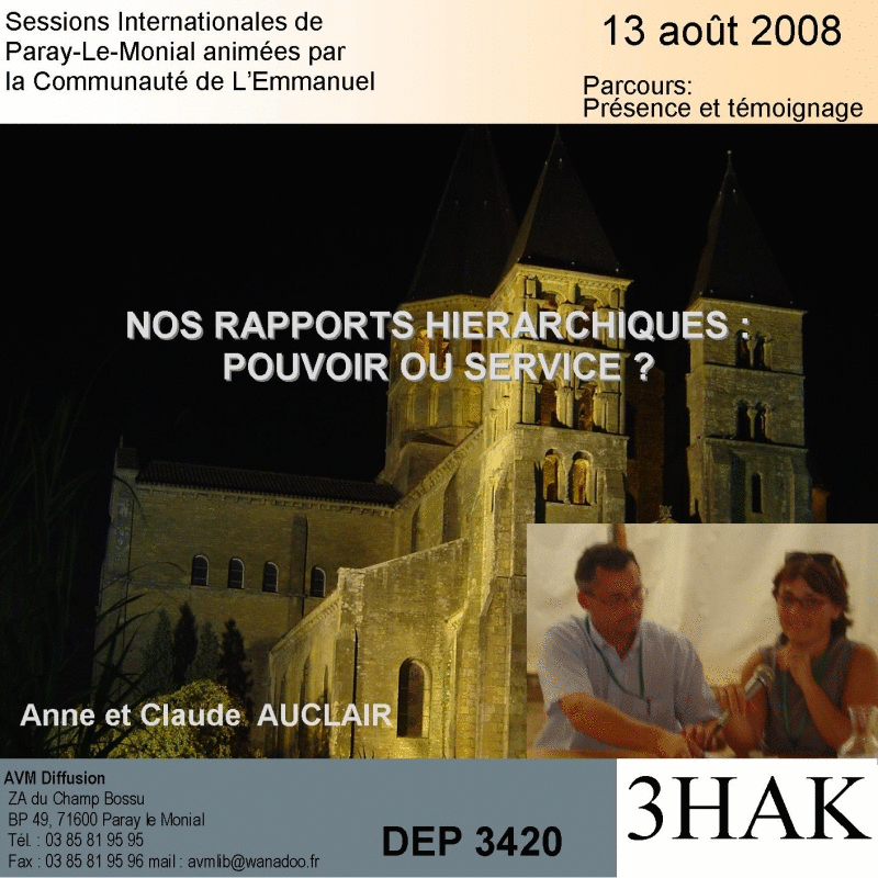 Nos rapports Hirarchiques : pouvoirs ou service ? - Cliquez sur l'Image pour la Fermer