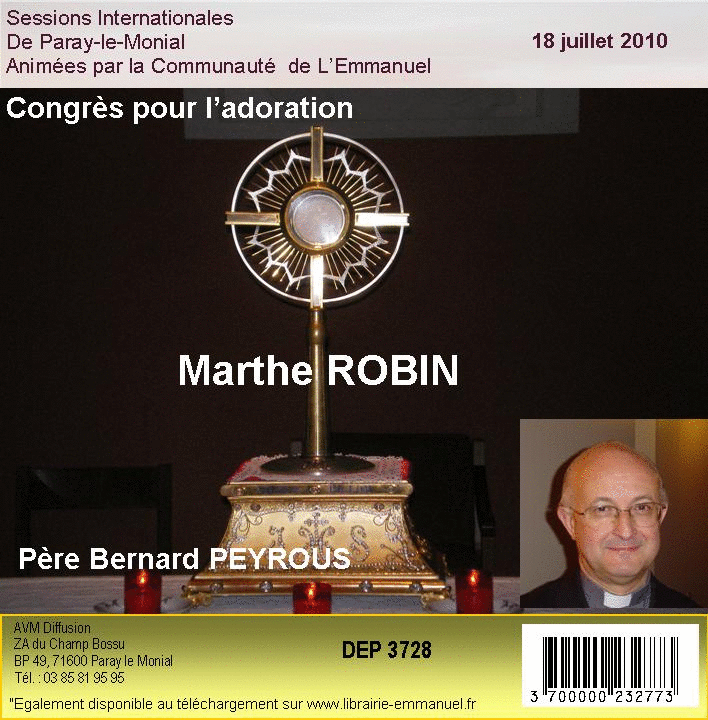 Marthe Robin et l'Eucharistie - Cliquez sur l'Image pour la Fermer