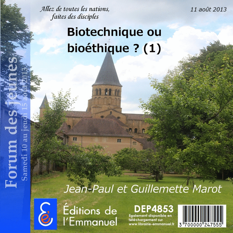 Biotechnique ou biothique ? 1&2 - Cliquez sur l'Image pour la Fermer