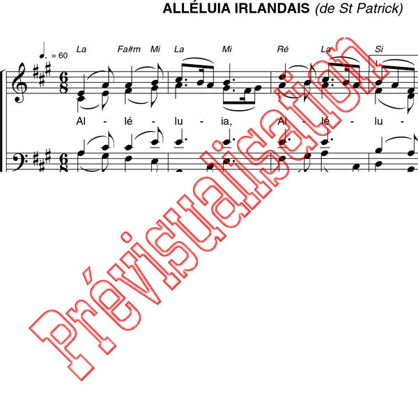 All luia De St Patrick Irlandais Emmanuel Music R f P001813 